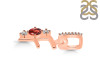 Garnet & White Topaz Alphabet F Pendant GAR-RDA-84.