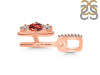 Garnet & White Topaz Alphabet H Pendant GAR-RDA-86.
