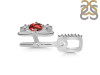 Garnet & White Topaz Alphabet H Pendant GAR-RDA-86.