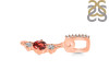 Garnet & White Topaz Alphabet I Pendant GAR-RDA-87.