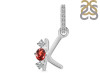 Garnet & White Topaz Alphabet K Pendant GAR-RDA-89.