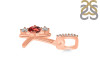 Garnet & White Topaz Alphabet K Pendant GAR-RDA-89.
