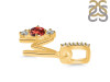 Garnet & White Topaz Alphabet M Pendant GAR-RDA-91.