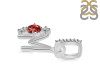 Garnet & White Topaz Alphabet M Pendant GAR-RDA-91.