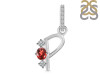 Garnet & White Topaz Alphabet P Pendant GAR-RDA-94.
