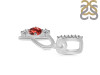 Garnet & White Topaz Alphabet P Pendant GAR-RDA-94.