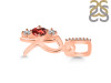 Garnet & White Topaz Alphabet R Pendant GAR-RDA-96.