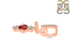 Garnet & White Topaz Alphabet T Pendant GAR-RDA-98.