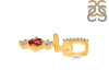 Garnet & White Topaz Alphabet T Pendant GAR-RDA-98.