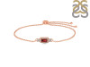 Garnet & White Topaz Bracelet GAR-RDB-140.