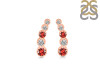 Garnet & White Topaz Stud Earring GAR-RDE-1472.