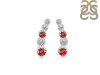Garnet & White Topaz Stud Earring GAR-RDE-1472.