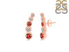 Garnet & White Topaz Stud Earring GAR-RDE-1472.
