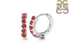 Garnet Hoop Hoop Earring GAR-RDE-1473.