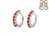 Garnet Hoop Hoop Earring GAR-RDE-1473.