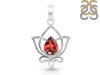 Garnet Lotus Pendant GAR-RDEP-877.