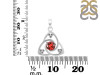 Garnet Triangle Pendant GAR-RDEP-878.