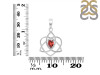 Garnet Triquetra Heart Knot Pendant GAR-RDEP-880.