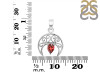 Garnet Crescent Moon Pendant GAR-RDEP-890.