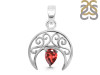 Garnet Crescent Moon Pendant GAR-RDEP-890.