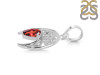 Garnet Crescent Moon Pendant GAR-RDEP-890.