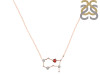 Gemini Zodiac Star Constellation Garnet & White Topaz Necklace GAR-RDN-490.