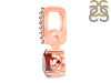 Garnet & White Topaz Pendant GAR-RDP-549-CZ-LOOP.