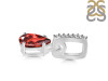 Garnet & White Topaz Pendant GAR-RDP-550-CZ-LOOP.