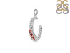 Garnet & White Topaz Pendant GAR-RDP-728.