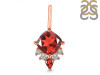 Garnet & White Topaz Pendant GAR-RDP-729.
