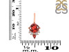 Garnet & White Topaz Pendant GAR-RDP-729.
