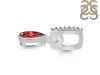 Garnet & White Topaz Pendant GAR-RDP-779-CZ-LOOP.