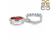 Garnet & White Topaz Pendant GAR-RDP-780-CZ-LOOP.