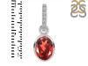 Garnet & White Topaz Pendant GAR-RDP-792-CZ-LOOP.