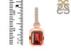 Garnet & White Topaz Pendant GAR-RDP-955-CZ-LOOP.