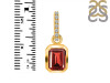 Garnet & White Topaz Pendant GAR-RDP-955-CZ-LOOP.