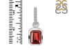 Garnet & White Topaz Pendant GAR-RDP-955-CZ-LOOP.