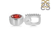 Garnet & White Topaz Pendant GAR-RDP-958-CZ-LOOP.