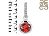 Garnet & White Topaz Pendant GAR-RDP-959-CZ-LOOP.