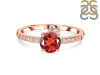 Garnet & White Topaz Ring GAR-RDR-2303.