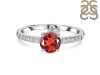 Garnet & White Topaz Ring GAR-RDR-2303.