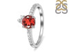 Garnet & White Topaz Ring GAR-RDR-2303.