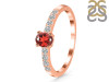 Garnet & White Topaz Ring GAR-RDR-2538.
