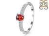 Garnet & White Topaz Ring GAR-RDR-2538.
