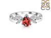 Garnet & White Topaz Ring GAR-RDR-2556.