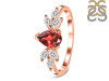 Garnet & White Topaz Ring GAR-RDR-2556.