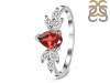 Garnet & White Topaz Ring GAR-RDR-2556.