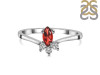 Garnet & White Topaz Ring GAR-RDR-2590.