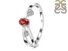 Garnet & White Topaz Ring GAR-RDR-2629.