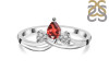 Garnet & White Topaz Ring GAR-RDR-2660.
